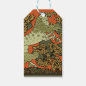 Paard middeleeuwse kunst ambachten Art Nouveau Cadeaulabel (Voorkant)
