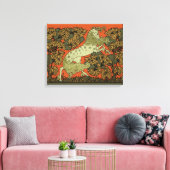 Paard middeleeuwse kunst ambachten Art Nouveau Canvas Afdruk (Insitu (Woonkamer))