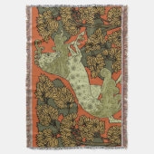 Paard middeleeuwse kunst ambachten Art Nouveau Deken (Voorkant Verticaal)