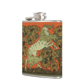 Paard middeleeuwse kunst ambachten Art Nouveau Heupfles (Links)