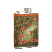 Paard middeleeuwse kunst ambachten Art Nouveau Heupfles (Rechts)