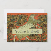 Paard middeleeuwse kunst ambachten Art Nouveau Kaart (Voorkant)