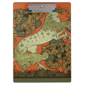 Paard middeleeuwse kunst ambachten Art Nouveau Klembord (Voorkant)