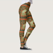 Paard middeleeuwse kunst ambachten Art Nouveau Leggings (Rechts)
