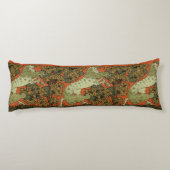 Paard middeleeuwse kunst ambachten Art Nouveau Lichaamskussen (Achterkant)