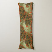 Paard middeleeuwse kunst ambachten Art Nouveau Lichaamskussen (Voorkant Verticaal)