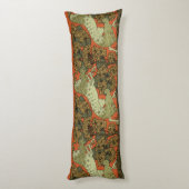 Paard middeleeuwse kunst ambachten Art Nouveau Lichaamskussen (Achterkant (Verticaal))