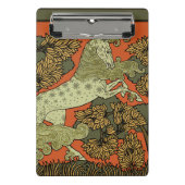Paard middeleeuwse kunst ambachten Art Nouveau Mini Klembord (Voorkant)