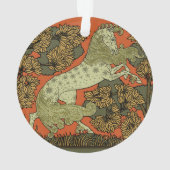 Paard middeleeuwse kunst ambachten Art Nouveau Ornament (achterkant)