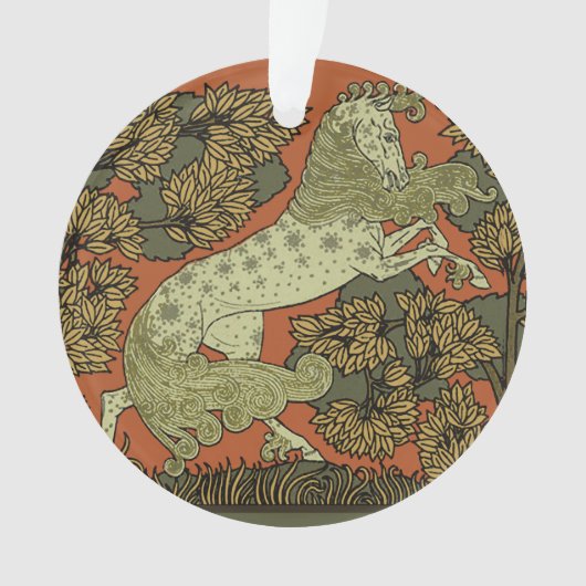 Paard middeleeuwse kunst ambachten Art Nouveau Ornament (voorkant)