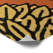 Paard middeleeuwse kunst ambachten Art Nouveau Poster (Hoek)