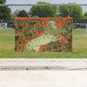 Paard middeleeuwse kunst ambachten Art Nouveau Spandoek (Insitu)