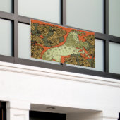 Paard middeleeuwse kunst ambachten Art Nouveau Spandoek (Buitenkant Gebouw)