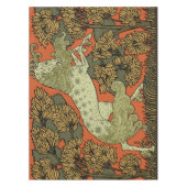 Paard middeleeuwse kunst ambachten Art Nouveau Tafelkleed (Voorkant)