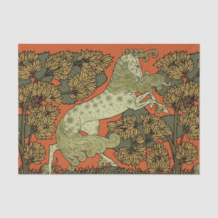 Paard middeleeuwse kunst ambachten Art Nouveau Tissuepapier