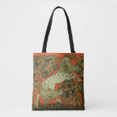 Paard middeleeuwse kunst ambachten Art Nouveau Tote Bag (Voorkant)