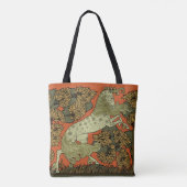 Paard middeleeuwse kunst ambachten Art Nouveau Tote Bag (Achterkant)