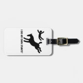 Paard mijn eigen stunts bagagelabel (Voorkant horizontaal)