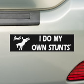 Paard mijn eigen stunts bumpersticker (Op auto)