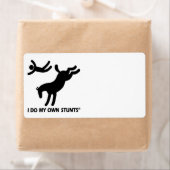 Paard mijn eigen stunts etiket (Insitu)