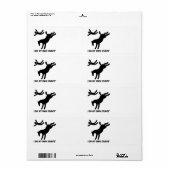 Paard mijn eigen stunts etiket (Full Sheet)