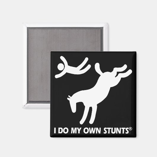 Paard mijn eigen stunts magneet (Voorkant / Achterkant)