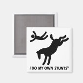 Paard mijn eigen stunts magneet (Voorkant / Achterkant)