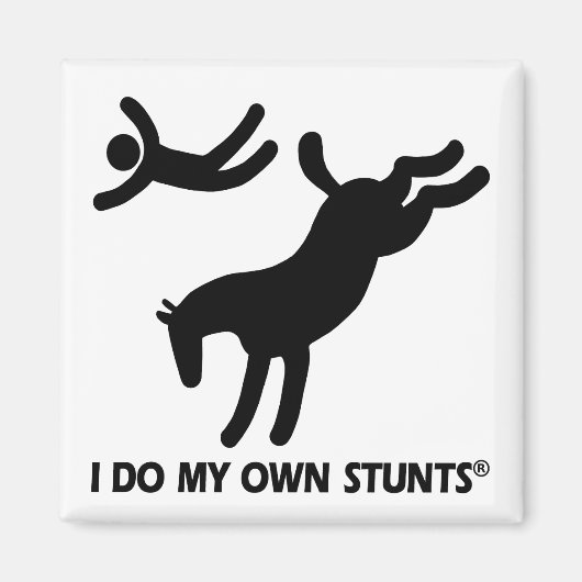 Paard mijn eigen stunts magneet (Voorkant)