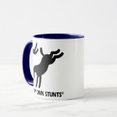 Paard mijn eigen stunts mok (Voorkant links)