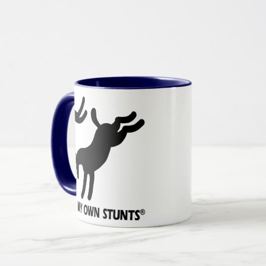 Paard mijn eigen stunts mok (Voorkant links)