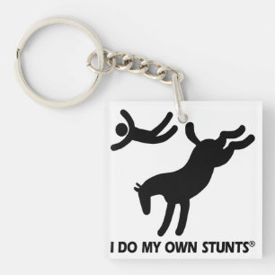 Paard mijn eigen stunts sleutelhanger