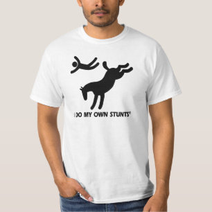 Paard mijn eigen stunts t-shirt