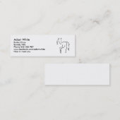 Paard Mini Visitekaartje (Voorkant / Achterkant)