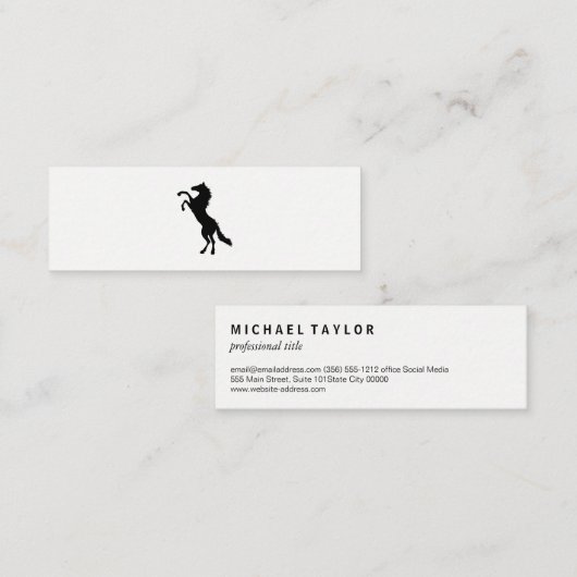 Paard Mini Visitekaartje (Voorkant / Achterkant)