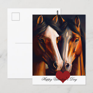 Paard minnende Valentijn Briefkaart