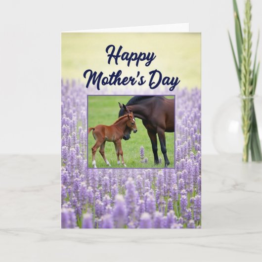 Paard Moederdag kaart (Voorkant)