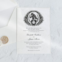 Paard Monogram Elegante Equestriale Trouw Transpar