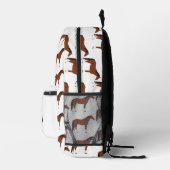 Paard monogram terug naar school bedrukte rugzak (Rechts)