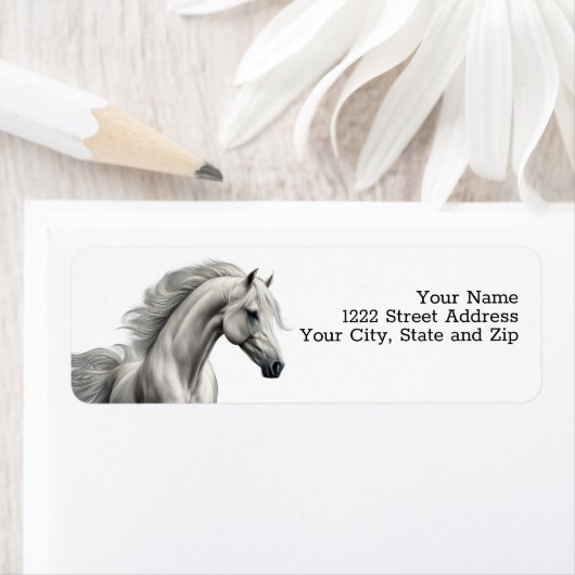 Paard mooi retour adres label (Insitu)