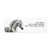 Paard mooi retour adres label (Voorkant)