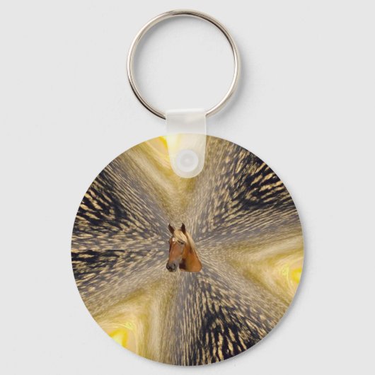 paard-n-fractale sleutelhanger (Voorkant)