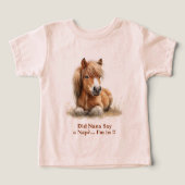 Paard Nana Oma Personaliseer Grootouder Naam (Design voorkant)