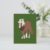 Paard Natuur Dier Briefkaart (Staand voorkant)