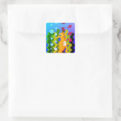 Paard, Natuur, Zee Vierkante Sticker (Tas)
