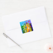 Paard, Natuur, Zee Vierkante Sticker (Envelop)