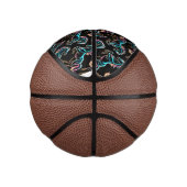 Paard Neon Licht Storing Retro Stijl Basketbal (Rechts)