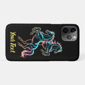 Paard Neon Licht Storing Retro Stijl Case-Mate iPhone Case (Achterkant (horizontaal))