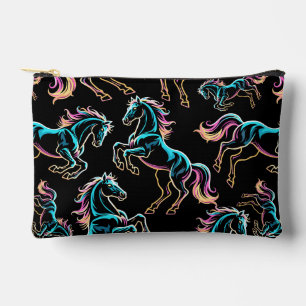 Paard Neon Licht Storing Retro Stijl Etui