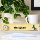 Paard Neon Licht Storing Retro Stijl Naambordje