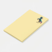 Paard Neon Licht Storing Retro Stijl Post-it® Notes (Schuin)
